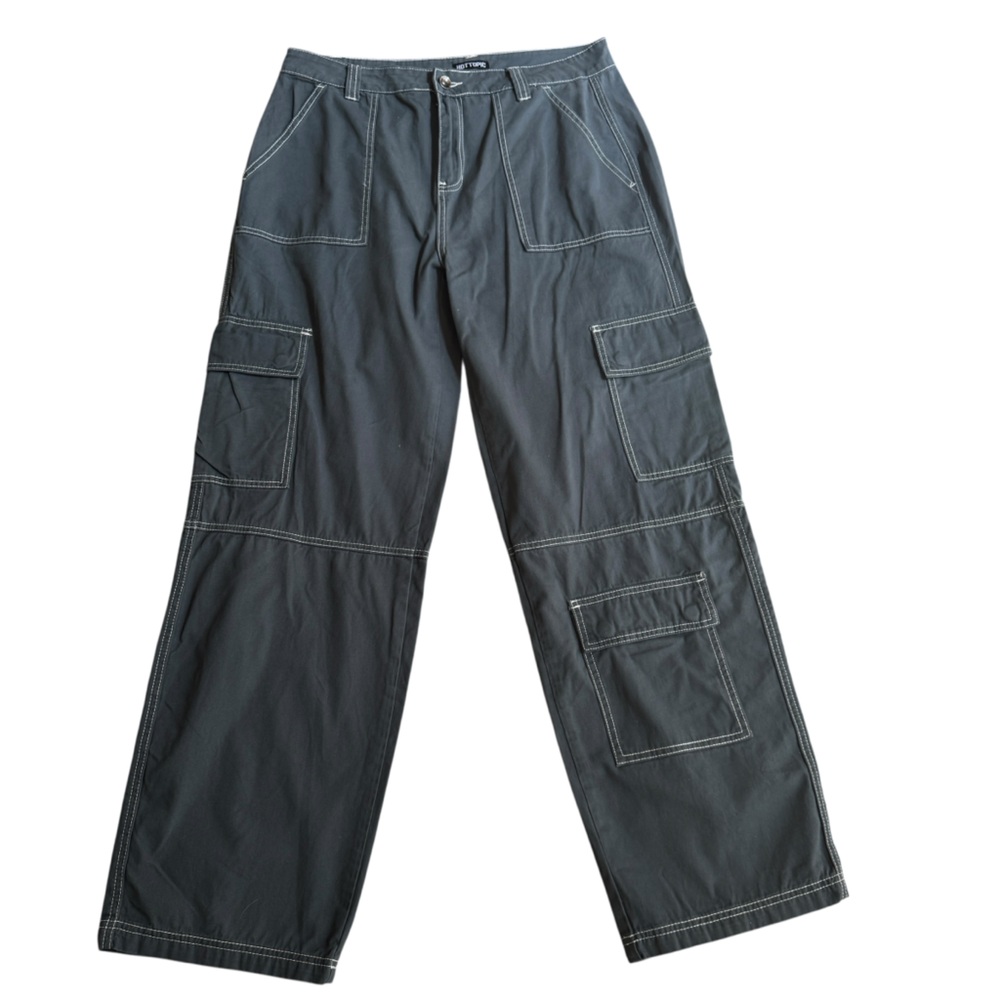 Hot Topic Pants Womens Y2K‎ Black  Cargo Pants Size 11